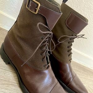 Vero Cuoio Miu Miu Combat Boots